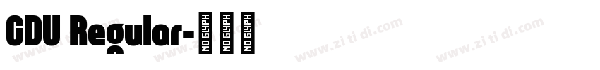 CDU Regular字体转换